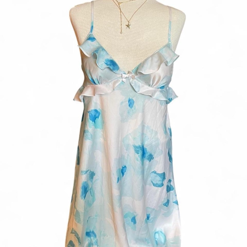 Kate Spade Blue and White Silk Dress